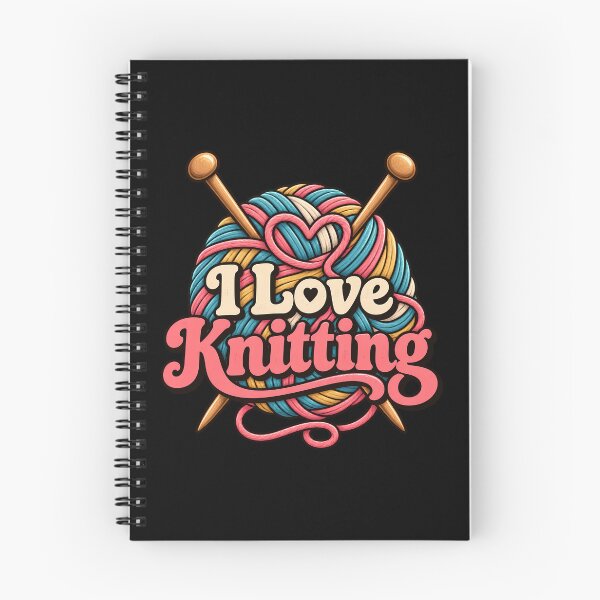 Item preview, I Love Knitting Yarn Heart Needles Crafter Hobby Vintage designed and sold by Photo-Sphere101.