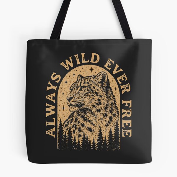Item preview, Snow Leopard Always Wild Ever Free Vintage Animal designed and sold by Y-Vibes.