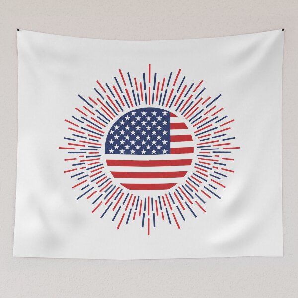 Item preview, American Flag Sunburst Patriotic USA Stars and Stripes designed and sold by FemmePod.