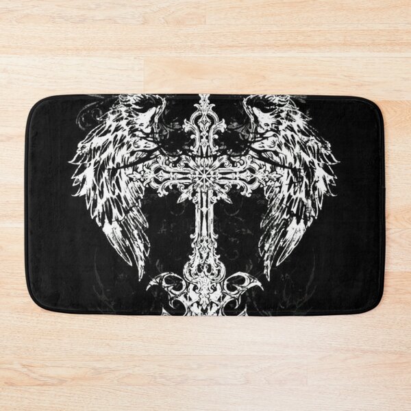 Item preview, Cyber Sigilism Gothic Cross Angel Wings Mall Goth Y2K designed and sold by BrontesWhimsyStore.