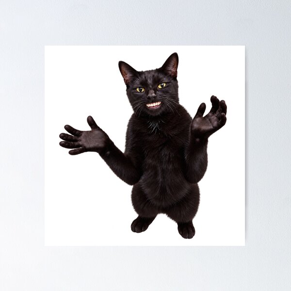 Item preview, funny ai cat meme designed and sold by itswallcraft.