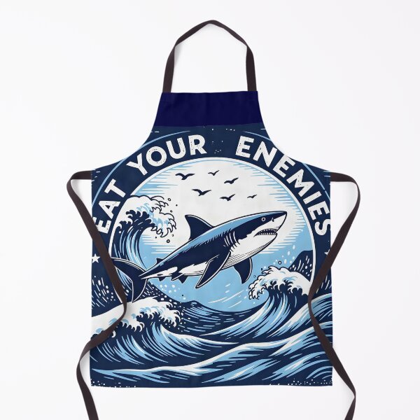 Item preview, Eat Your Enemies - Great White Shark designed and sold by DesignedOutside.
