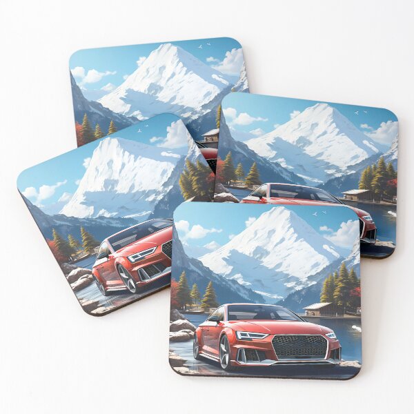 Item preview, Red Performance Coupe by Snowy Alpine Lake designed and sold by RevUpDesign.