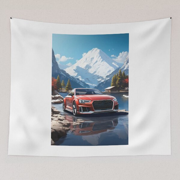 Item preview, Red Performance Coupe by Snowy Alpine Lake designed and sold by RevUpDesign.