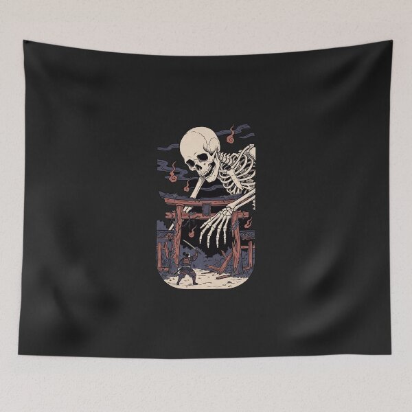 Item preview, Gashadokuro – Giant Skeleton Yokai Woodblock Print designed and sold by Odd World.