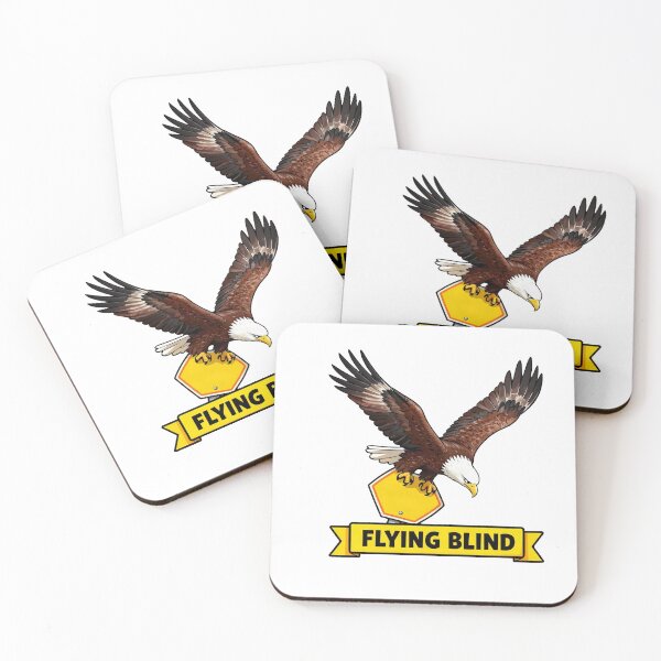 Item preview, Flying Blind - Funny ADHD Chaos Bald Eagle Meme designed and sold by Arc2020.