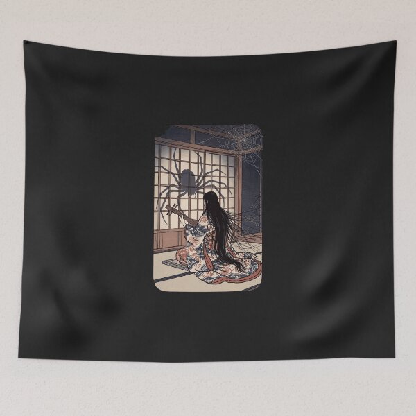 Item preview, Jorogumo – Spider Woman Yokai Woodblock Print designed and sold by Odd World.
