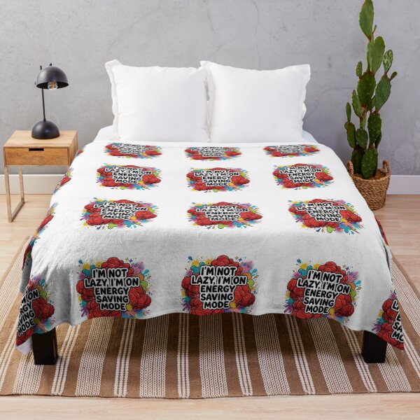 Item preview, I'M NOT LAZY, I'M ON ENERGY SAVING MODE : FUNNY DESIGN POP ART designed and sold by Mahesh Tolani.