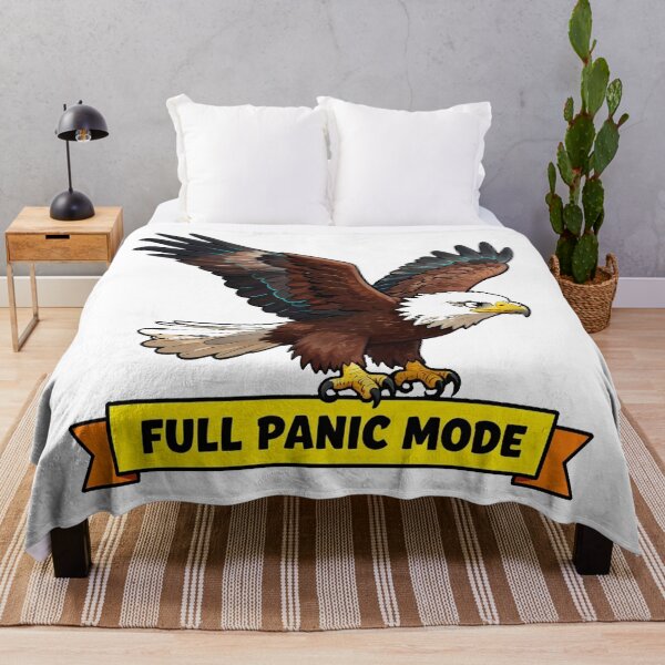 Item preview, Full Panic Mode - Neon ADHD Chaos Bald Eagle designed and sold by Arc2020.
