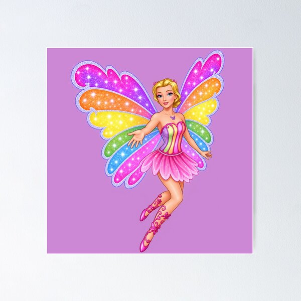 Item preview, Barbie Fairytopia Elina Magic of the Rainbow Print designed and sold by btluvs.