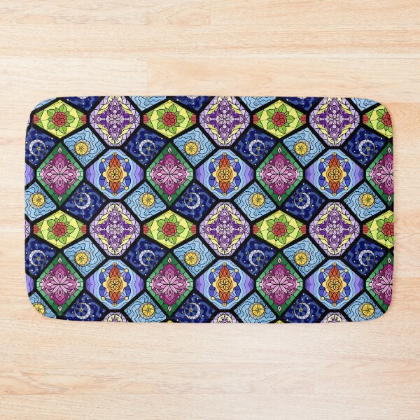Item preview, Stained Glass Celestial Sun Moon Pattern designed and sold by NjanjaArt.