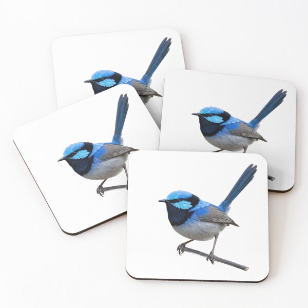 Item preview, Superb Fairywren – Blue Wren Bird Portrait designed and sold by Helt-enkelt.