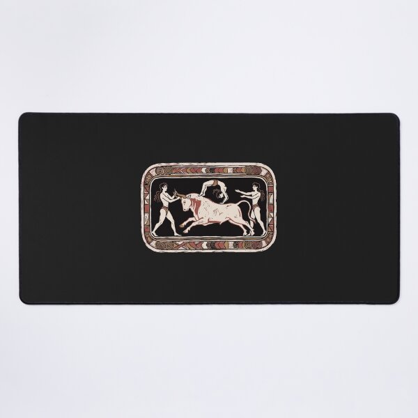 Item preview, Minoan Bull Leaping – Knossos Fresco Linocut designed and sold by Odd World.
