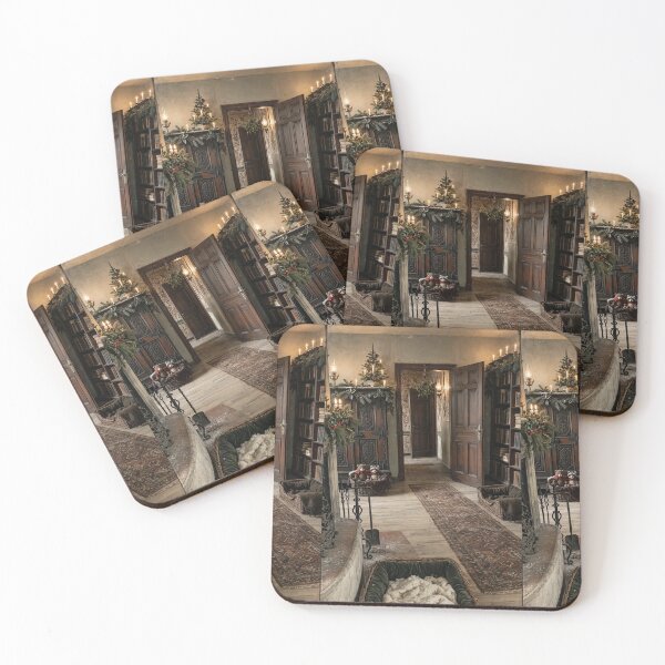 Item preview, Victorian-era living room at Christmas time designed and sold by Black Dragon's Motive.
