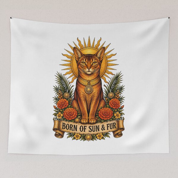 Item preview, Born of Sun and Fur Cat Art designed and sold by Old's Cool Cat Studio.