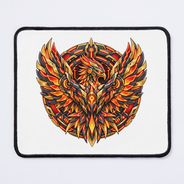 Item preview, Cyberpunk Quantum Phoenix Emblem Retro Art designed and sold by RiteshCenter .
