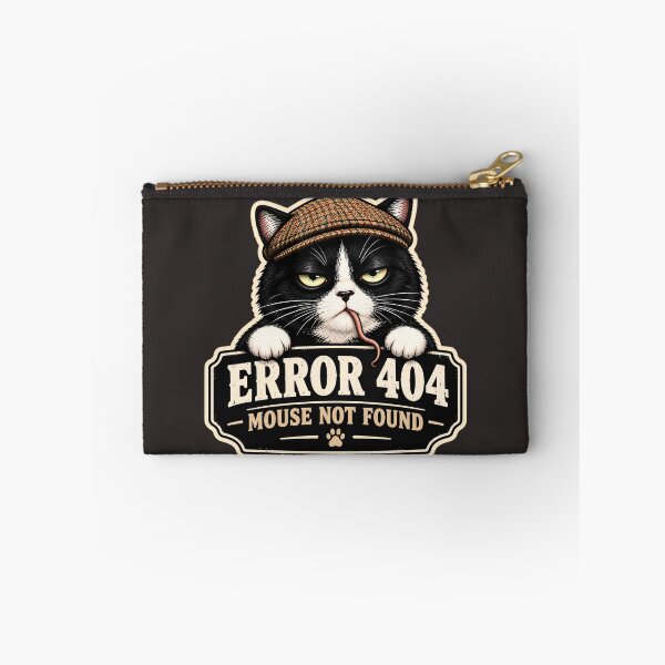 Item preview, Error 404: Mouse Not Found - Domestic Cat Chaos/Funny Tuxedo Cat Design  designed and sold by Halejo68.