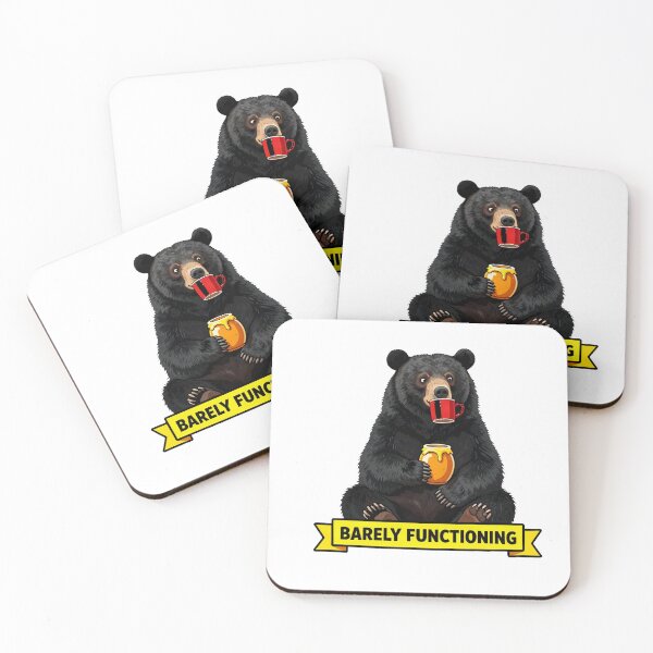 Item preview, Barely Functioning - Funny ADHD Black Bear Meme designed and sold by Arc2020.