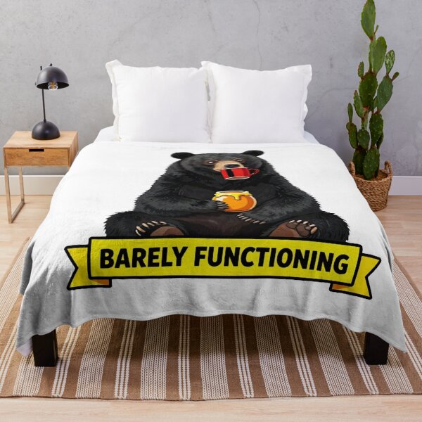 Item preview, Barely Functioning - Funny ADHD Black Bear Meme designed and sold by Arc2020.