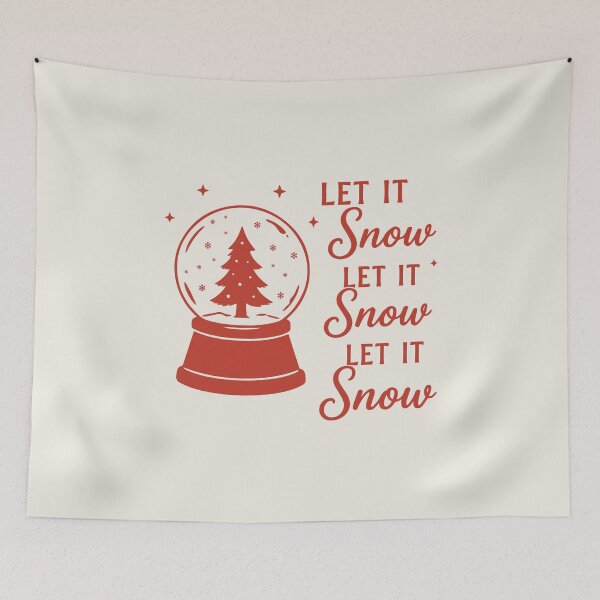 Item preview, Let It Snow Let It Snow Let It Snow – Christmas Snow Globe Art designed and sold by Tklezardesigns.