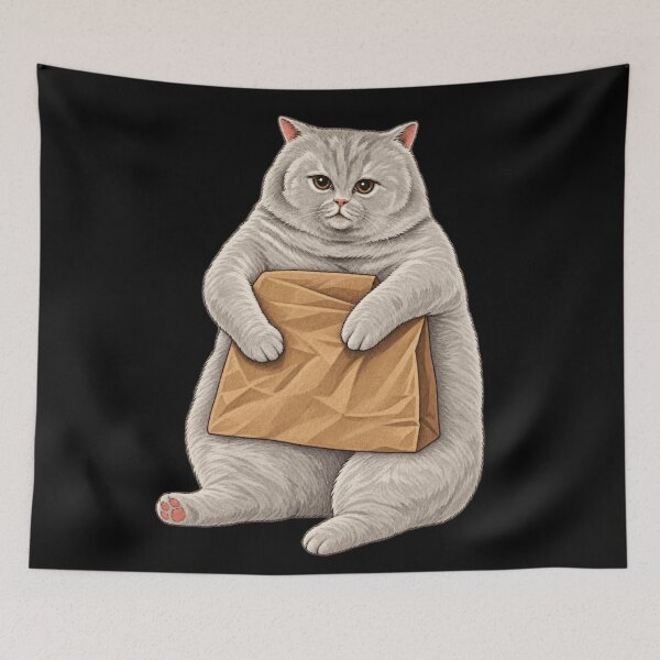 Item preview, I'll Always Have Money for You Funny Cat Bag designed and sold by NAAYAX.