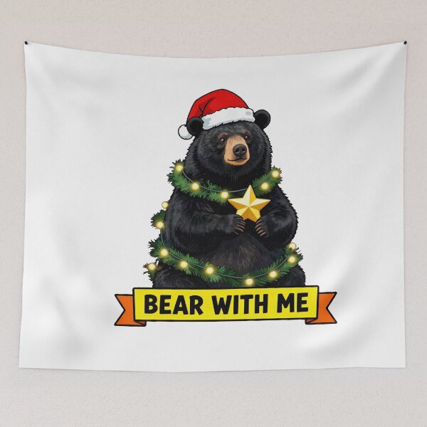 Item preview, Bear With Me - Funny Christmas ADHD Black Bear Meme designed and sold by Arc2020.
