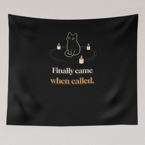 Item preview, Black cat in the summoning circle. Finally came when called. designed and sold by The-Sinister.