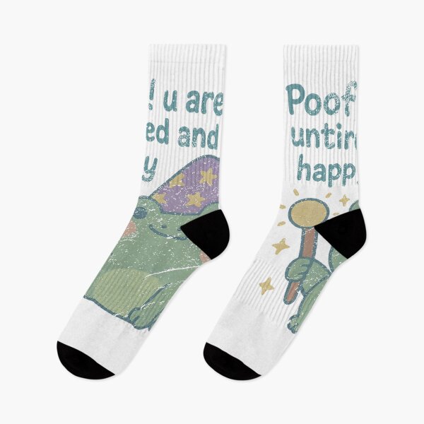 Item preview, Cute Wizard Frog Poof U Are Now Untired And Very Happy designed and sold by DevilMayCrySh.