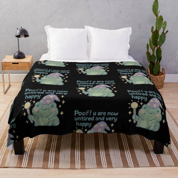 Item preview, Cute Wizard Frog Poof U Are Now Untired And Very Happy designed and sold by DevilMayCrySh.