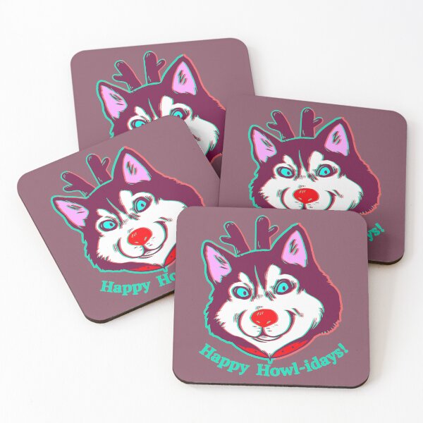 Item preview, Happy Howl-idays Husky designed and sold by CoCurse.