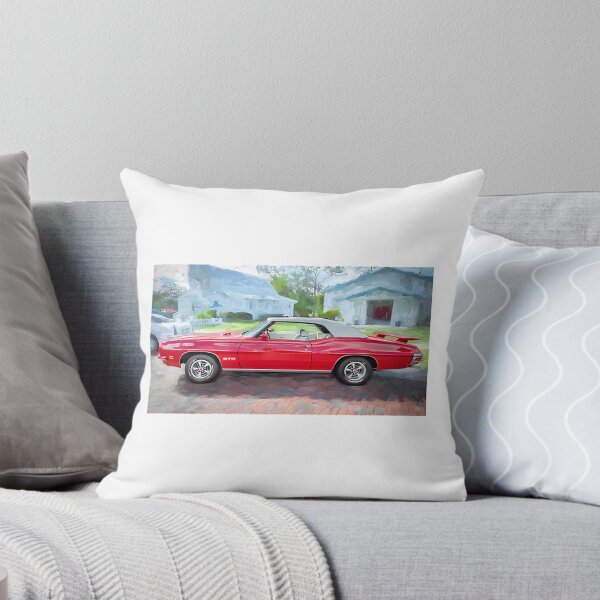 Item preview, Classic Red Pontiac GTO Convertible Car Illustration designed and sold by covadova.