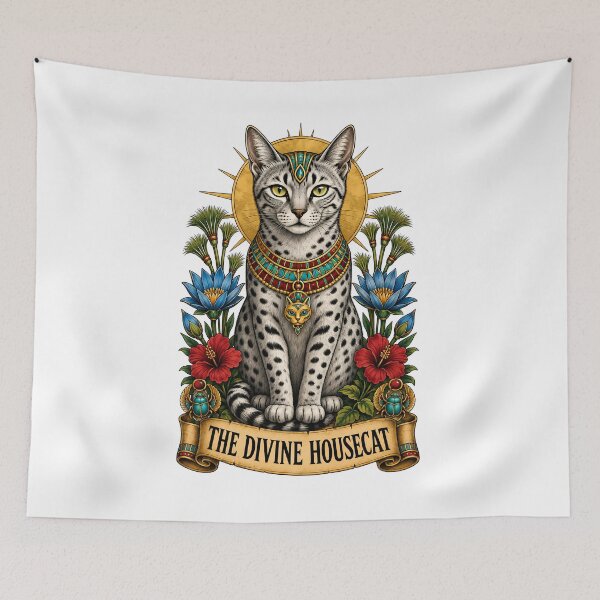 Item preview, The Divine Housecat Egyptian Cat Art designed and sold by Old's Cool Cat Studio.