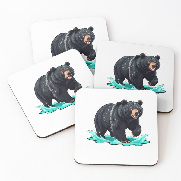 Item preview, Midnight Apex - Bold Neon Black Bear Aesthetic designed and sold by Arc2020.
