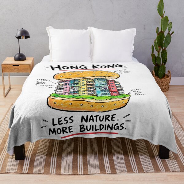 Item preview, Hong Kong Sandwich – Less Nature More Buildings Funny Urban Art designed and sold by Midnight Muse.