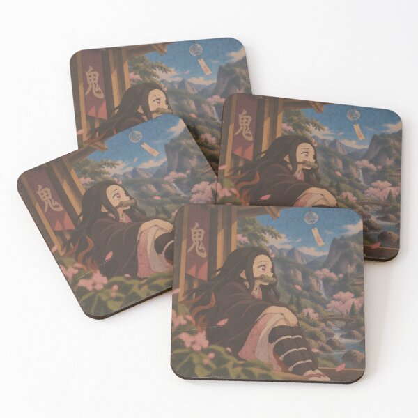 Item preview, Nezuko Demon Slayer Peaceful Scenic Anime Art designed and sold by OrionInkVault.