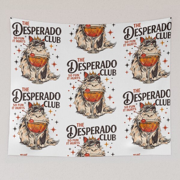 Item preview, Desperado Club Cat Cocktail Vintage Bourbon Humor designed and sold by RDGNR.