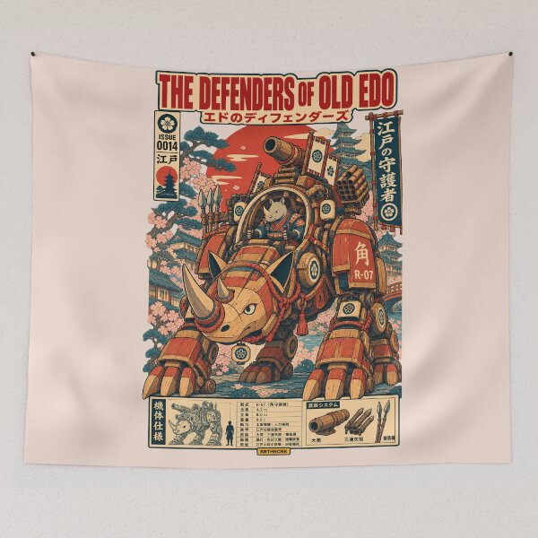 Item preview, Defenders of Old Edo: Samurai Rhino Mecha designed and sold by BRTHRCNK01.