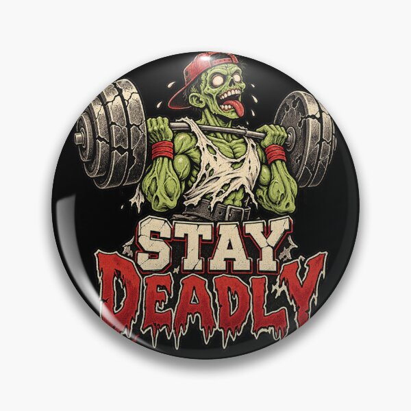 Item preview, Stay Deadly Zombie T-Shirt Design designed and sold by THAT-ONE-TEE.