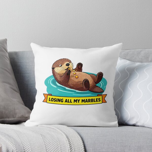 Item preview, Losing All My Marbles - Funny ADHD Sea Otter Chaos Meme designed and sold by Arc2020.