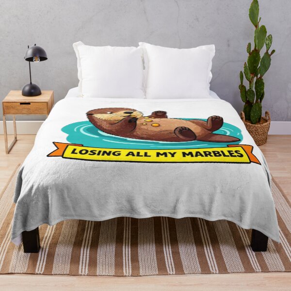 Item preview, Losing All My Marbles - Funny ADHD Sea Otter Chaos Meme designed and sold by Arc2020.