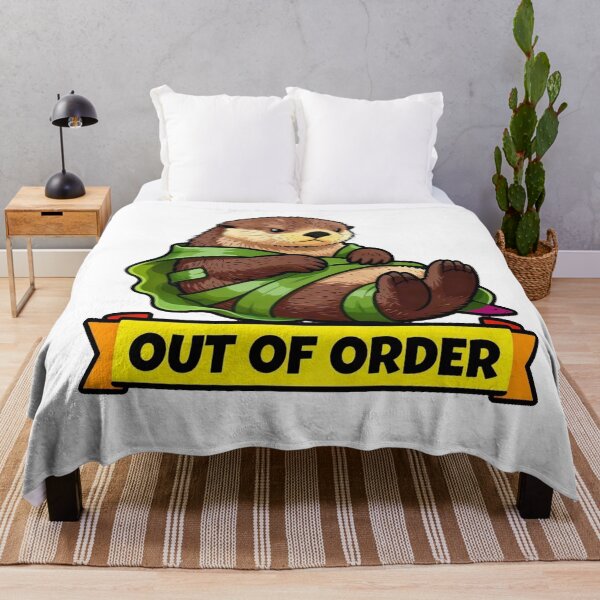 Item preview, Out Of Order - Tired Introvert Sea Otter Meme designed and sold by Arc2020.