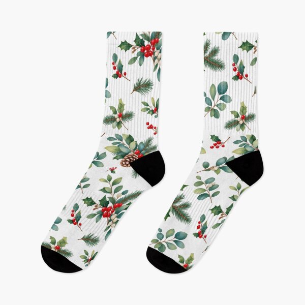 Item preview, Christmas Pinecones & Holly Botanical Pattern designed and sold by PatternXOXO.