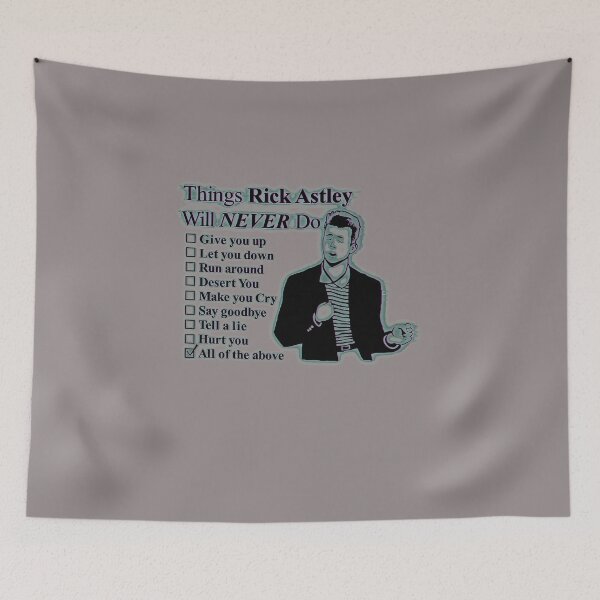 Item preview, Things Rick Astley Will NEVER Do Meme T-Shirt-63 designed and sold by AngeloSimon.