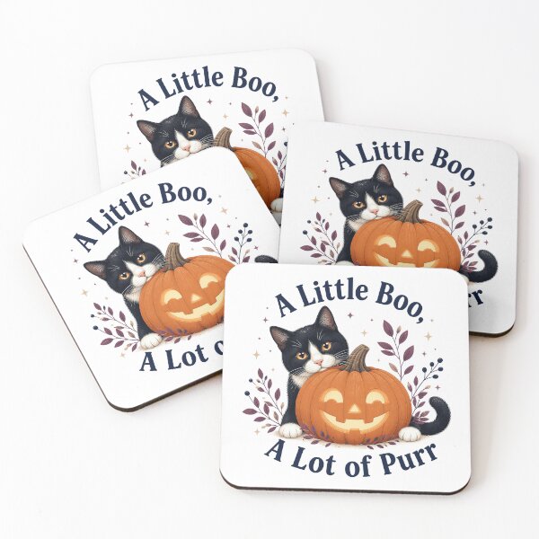 Item preview, Tuxedo Halloween Cat with Smiling Pumpkin Lantern designed and sold by PurrBloom Studio.