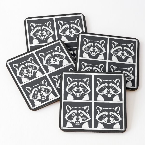 Item preview, Raccoon Expressions Wild Animal Lover  designed and sold by Hernisemok.