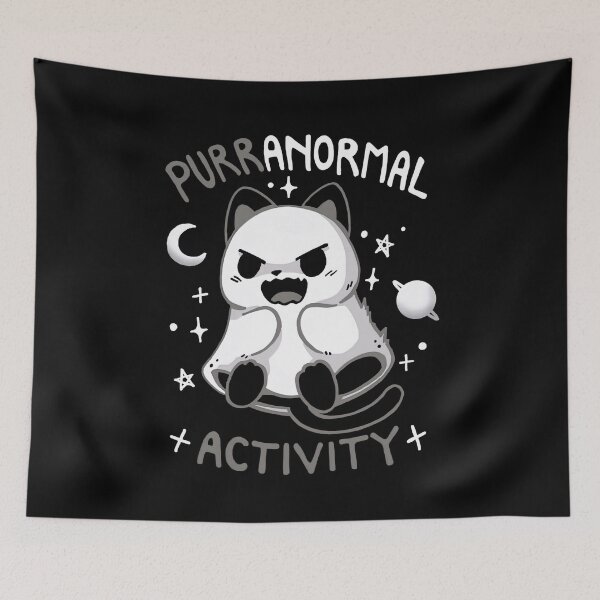 Item preview, Purranormal Activity Cute Ghost Cat Halloween Pun Design designed and sold by JapanAnimeSH1.
