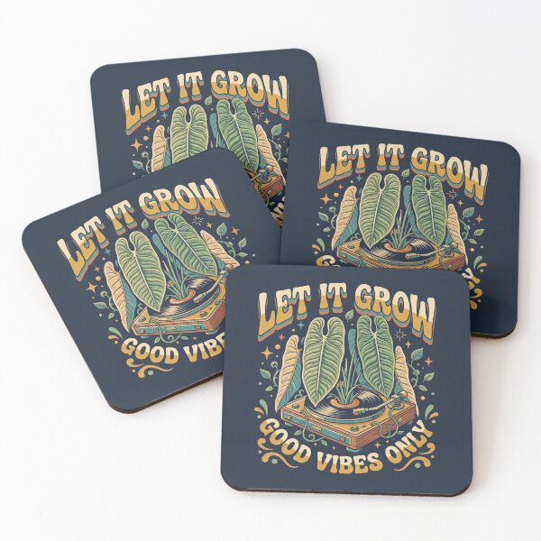 Item preview, Let It Grow Good Vibes Only Turntable Philodendron designed and sold by EdvvinStudios.