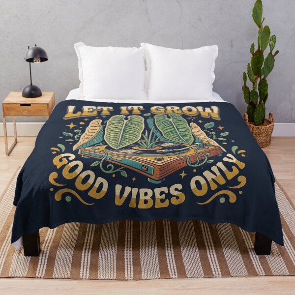 Item preview, Let It Grow Good Vibes Only Turntable Philodendron designed and sold by EdvvinStudios.