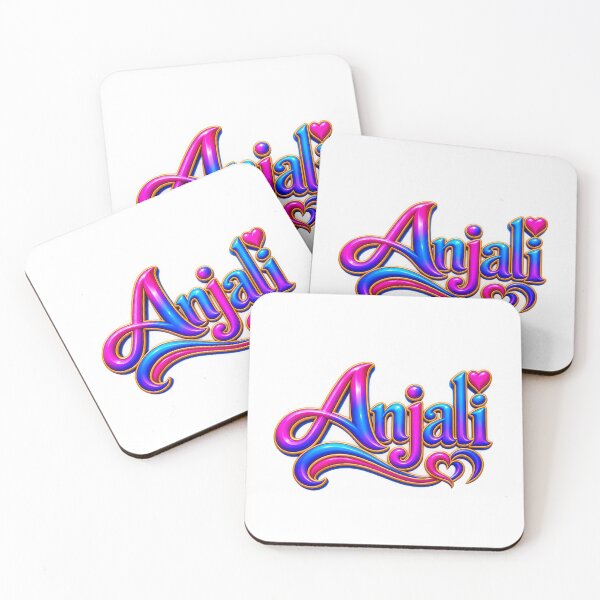 Item preview, Anjali Colorful 3D Name Art designed and sold by Design Sounds Studio.