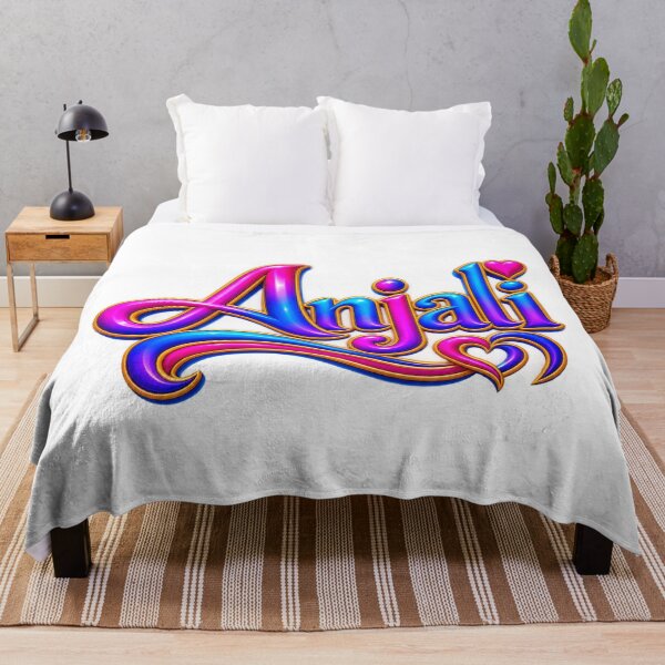 Item preview, Anjali Colorful 3D Name Art designed and sold by Design Sounds Studio.